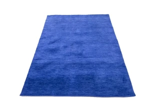 Royal Blue Solid Modern 4X6 Gabbeh Oriental Rug