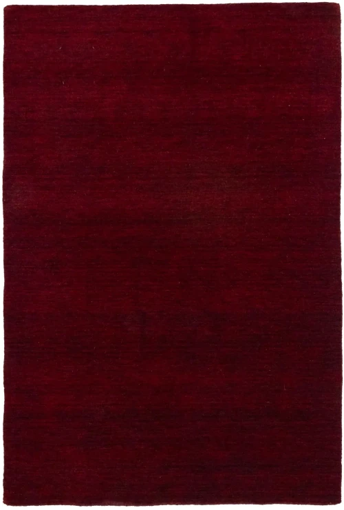Maroon Red Modern Solid 4X6 Gabbeh Oriental Rug