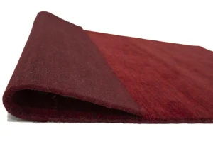Maroon Red Modern Solid 4X6 Gabbeh Oriental Rug