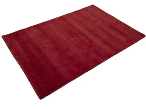Maroon Red Modern Solid 4X6 Gabbeh Oriental Rug