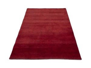 Maroon Red Modern Solid 4X6 Gabbeh Oriental Rug