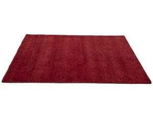 Maroon Red Modern Solid 4X6 Gabbeh Oriental Rug