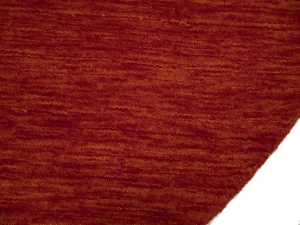 Orange Red Modern Solid 6X6 Gabbeh Oriental Round Rug