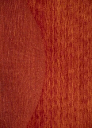 Orange Red Modern Solid 6X6 Gabbeh Oriental Round Rug