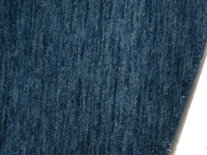 Steel Blue Modern Solid 6X6 Gabbeh Oriental Round Rug