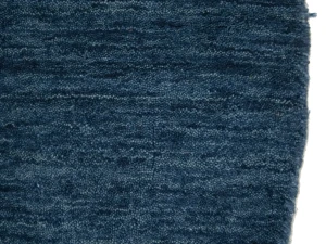 Steel Blue Modern Solid 6X6 Gabbeh Oriental Round Rug