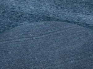 Steel Blue Modern Solid 6X6 Gabbeh Oriental Round Rug