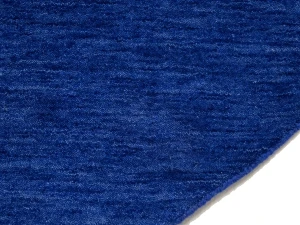Solid Royal Blue Modern 6X6 Gabbeh Oriental Round Rug