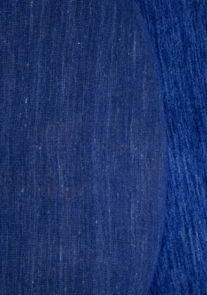 Solid Royal Blue Modern 6X6 Gabbeh Oriental Round Rug