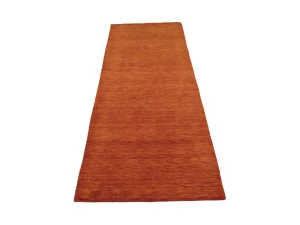 Orange Red Modern Solid 3X8 Gabbeh Oriental Runner Rug
