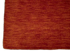 Orange Red Modern Solid 3X8 Gabbeh Oriental Runner Rug