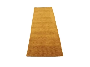 Orange Modern Solid 3X8 Gabbeh Oriental Runner Rug