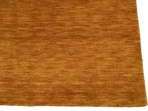 Orange Modern Solid 3X8 Gabbeh Oriental Runner Rug