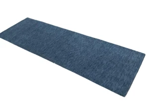 Steel Blue Modern Solid 3X8 Gabbeh Oriental Runner Rug