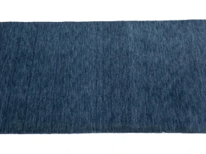Steel Blue Modern Solid 3X8 Gabbeh Oriental Runner Rug
