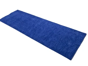 Solid Royal Blue Modern 3X8 Gabbeh Oriental Runner Rug