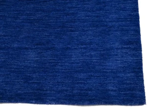 Solid Royal Blue Modern 3X8 Gabbeh Oriental Runner Rug