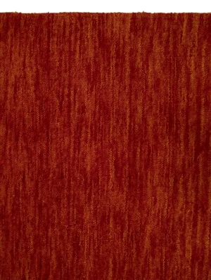Orange Red Modern Solid 6X6 Gabbeh Oriental Square Rug