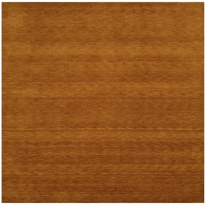 Orange Modern Solid 6X6 Gabbeh Oriental Square Rug