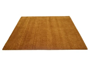 Orange Modern Solid 6X6 Gabbeh Oriental Square Rug