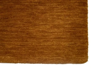 Orange Modern Solid 6X6 Gabbeh Oriental Square Rug