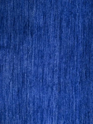 Solid Royal Blue Modern 6X6 Gabbeh Oriental Square Rug