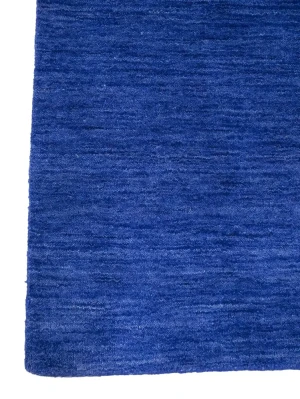 Solid Royal Blue Modern 6X6 Gabbeh Oriental Square Rug
