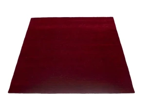 Maroon Red Modern Solid 6X6 Gabbeh Oriental Square Rug