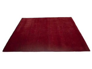 Maroon Red Modern Solid 6X6 Gabbeh Oriental Square Rug