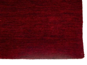 Maroon Red Modern Solid 6X6 Gabbeh Oriental Square Rug