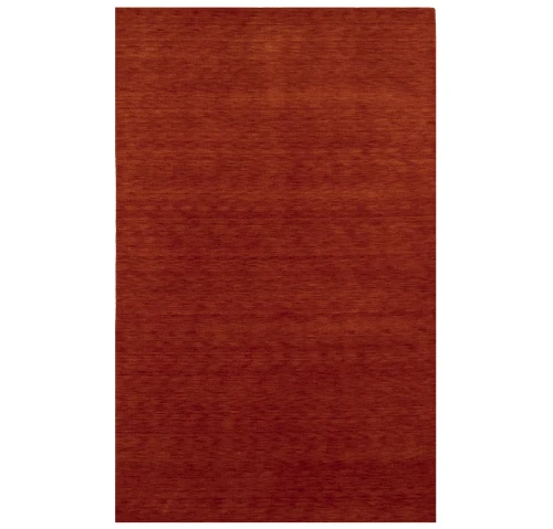 Orange Red Modern Solid 5X8 Gabbeh Oriental Rug