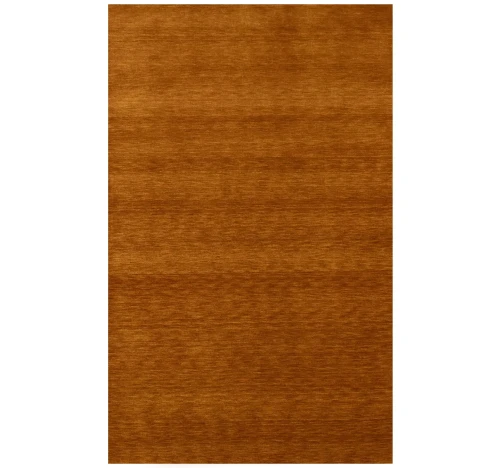 Orange Modern Solid 5X8 Gabbeh Oriental Rug