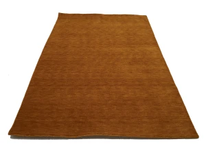 Orange Modern Solid 5X8 Gabbeh Oriental Rug