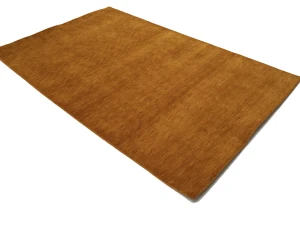 Orange Modern Solid 5X8 Gabbeh Oriental Rug