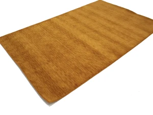 Orange Modern Solid 5X8 Gabbeh Oriental Rug