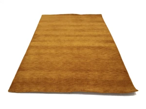 Orange Modern Solid 5X8 Gabbeh Oriental Rug