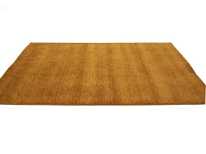 Orange Modern Solid 5X8 Gabbeh Oriental Rug