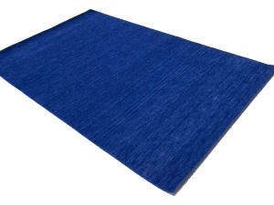 Solid Royal Blue Modern 5X8 Gabbeh Oriental Rug