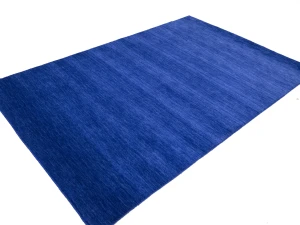 Solid Royal Blue Modern 5X8 Gabbeh Oriental Rug
