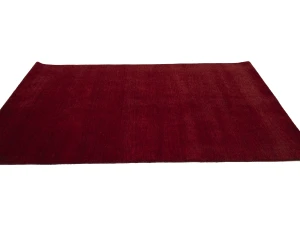 Maroon Red Modern Solid 5X8 Gabbeh Oriental Rug