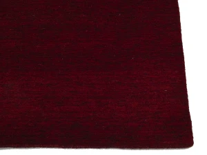 Maroon Red Modern Solid 5X8 Gabbeh Oriental Rug