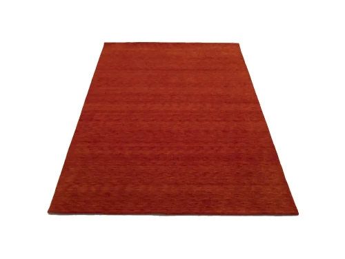 Orange Red Modern Solid 6X9 Gabbeh Oriental Rug