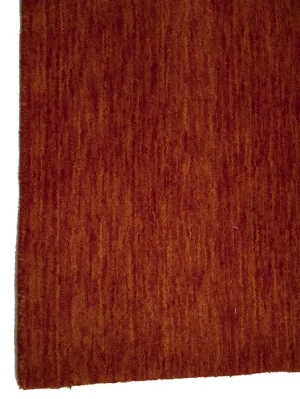 Orange Red Modern Solid 6X9 Gabbeh Oriental Rug