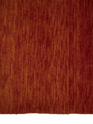 Orange Red Modern Solid 6X9 Gabbeh Oriental Rug