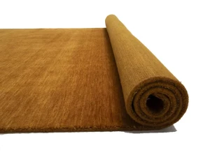 Orange Modern Solid 6X9 Gabbeh Oriental Rug