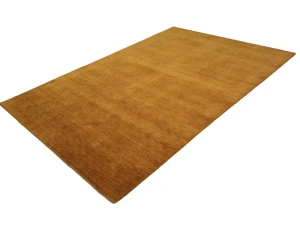 Orange Modern Solid 6X9 Gabbeh Oriental Rug