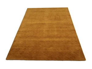 Orange Modern Solid 6X9 Gabbeh Oriental Rug