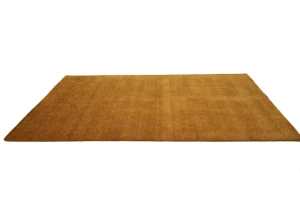 Orange Modern Solid 6X9 Gabbeh Oriental Rug