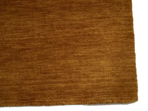 Orange Modern Solid 6X9 Gabbeh Oriental Rug