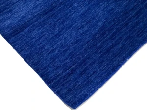 Royal Blue Solid Modern 6X9 Gabbeh Oriental Rug